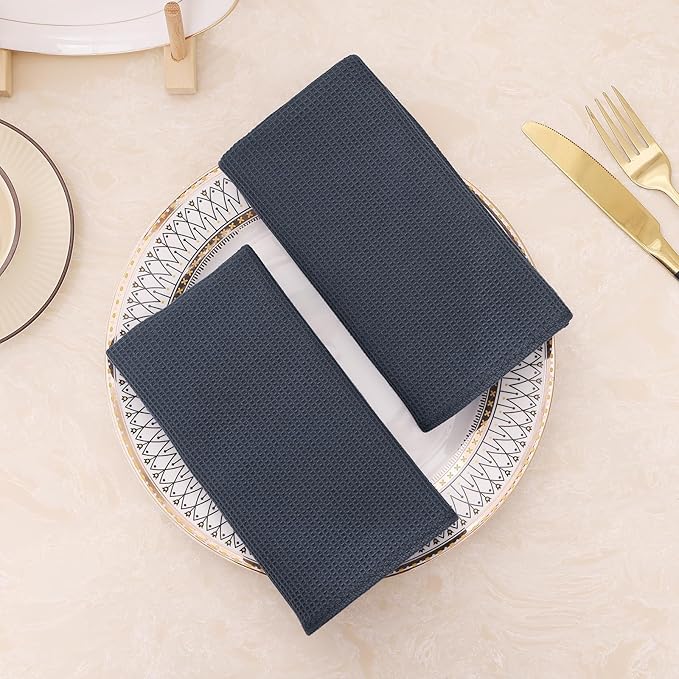 Homaxy 100% Cotton Waffle Weave Kitchen Towels - Image 9