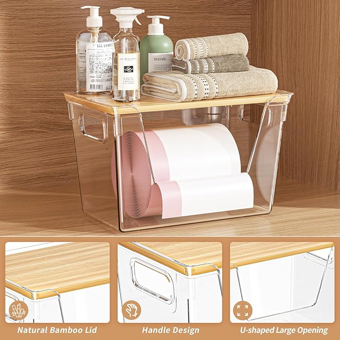2 Pack Stackable Storage Trash Bag Holder - Image 4