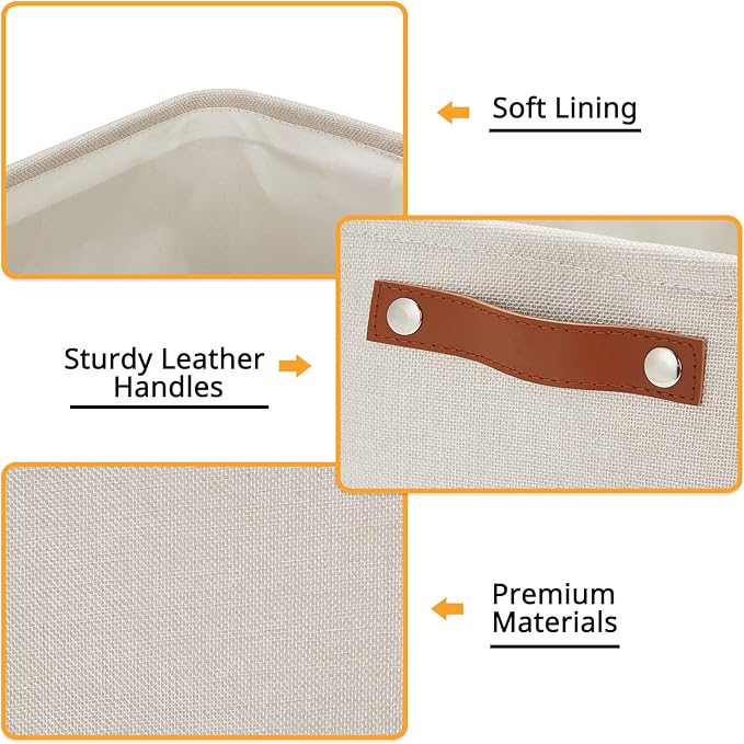 DULLEMELO Fabric Organizer for Storage, Nursery - Image 3