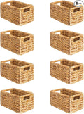 SpaceAid 8 Pack Wicker Basket, Storage Baskets by SpaceAid
