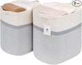 Storage Baskets for Clothes Fabric Cotton Rope Storage Basket by Laughbird