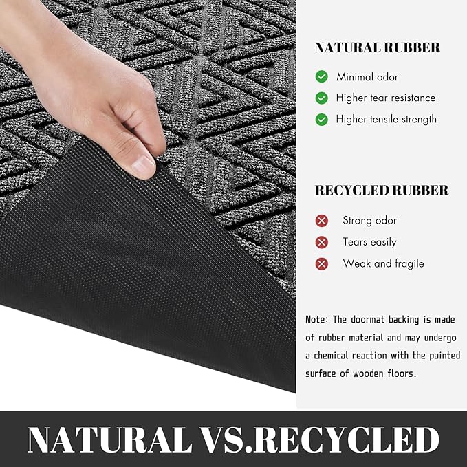 Yimobra Extra Large Door Mat 60x32, All-Weather Waterproof Non-Slip Welcome - Image 5