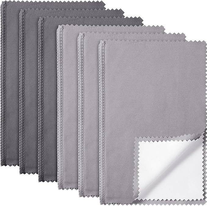 Breling 6 Pcs Silver Jewelry Polishing Cloths 6 x 8 inches Jewelry Cleaning by Breling