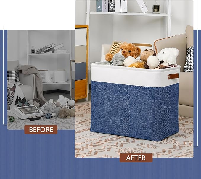 DULLEMELO Extra Large Storage Baskets, Fabric Storage Bins - Image 3