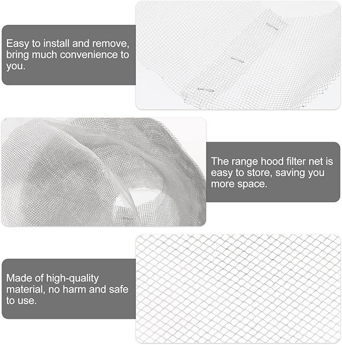 Gatuida Range Hood Filter Net 10-Pack 9 Inch Round Vent Grease Filter - Image 9