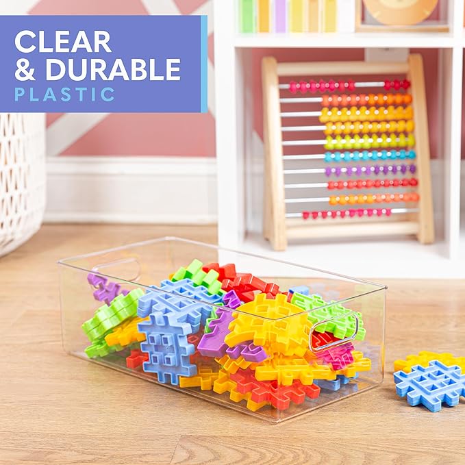 Plastic Food Storage 2 Pack Clear Container Bin - Image 6