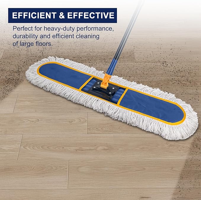KeFanta 24" Commercial Dust Mop Replacement Heads, 3 Pack Reusable Industrial - Image 2