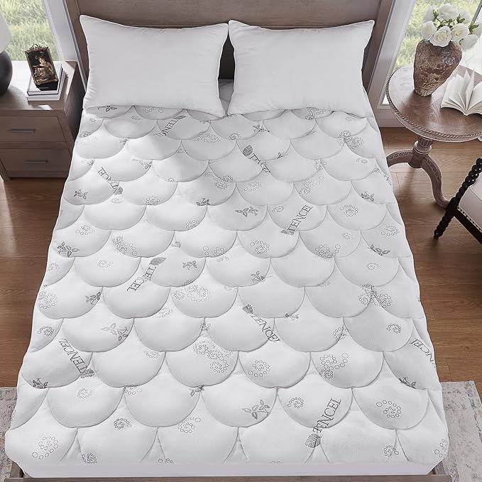 Softhour Padded Topper Twin Size 40% Tencel Blend Rayon from Bamboo and Cotton - Image 6