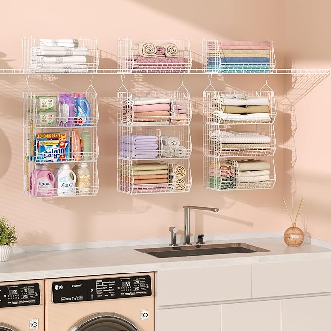 3 Tier Extra Large Closet Hanging Shelves - Image 6