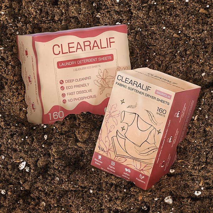 CLEARALIF All in One Laundry Detergent Sheets Kit, Magnolia Scent, 160 Loads - Image 6