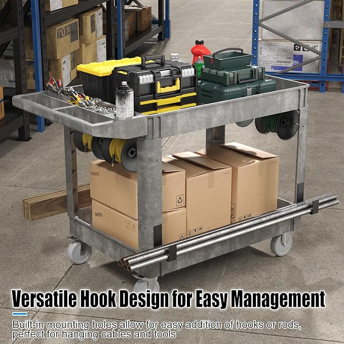 Heavy Duty Rolling Utility Cart - Image 2