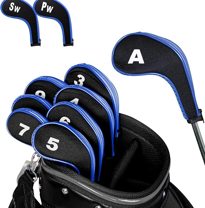 Golf 12pcs Thick Synthetic Golf Iron Head Covers Set Headcover Fit All Brands - Image 5
