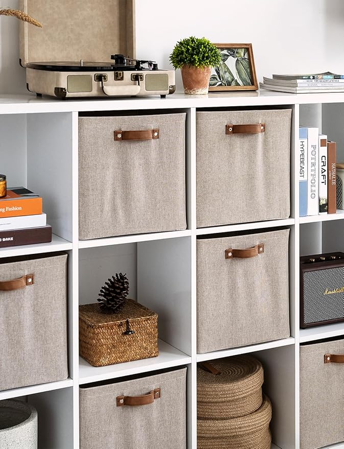 StorageWorks 13x13 Inches Storage Cube, Fabric Storage Bins - Image 7