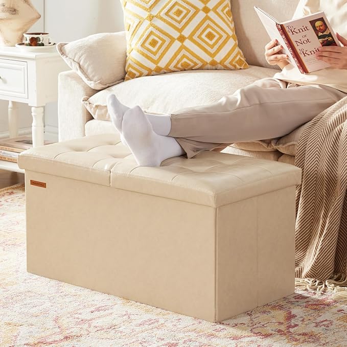HAUSFRAU - 30 Inches Storage Ottoman Bench - Image 6