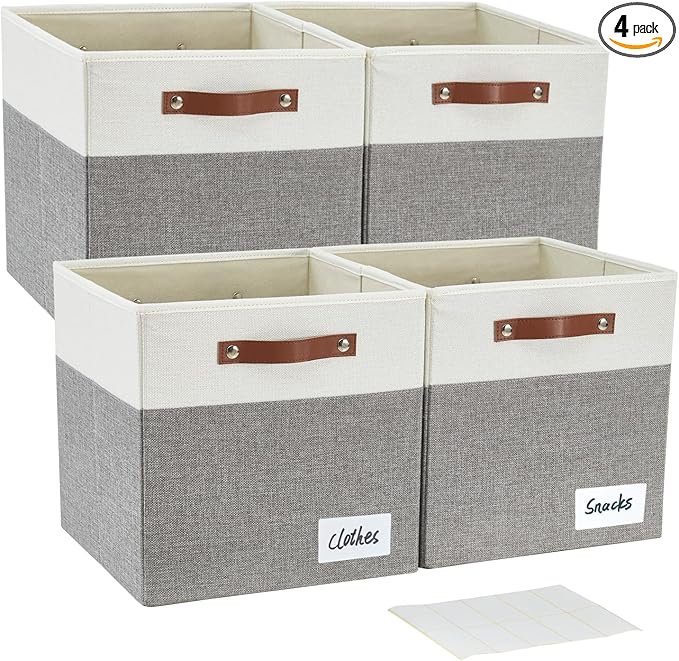 Collapsible Fabric Storage Cube Bins by Bagnizer