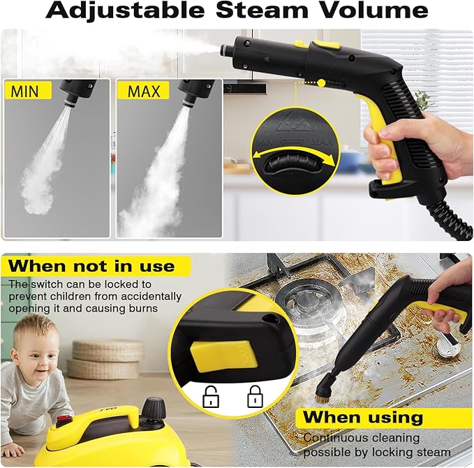 TVD Steam Cleaner, Heavy Duty Canister Steamer - Image 4