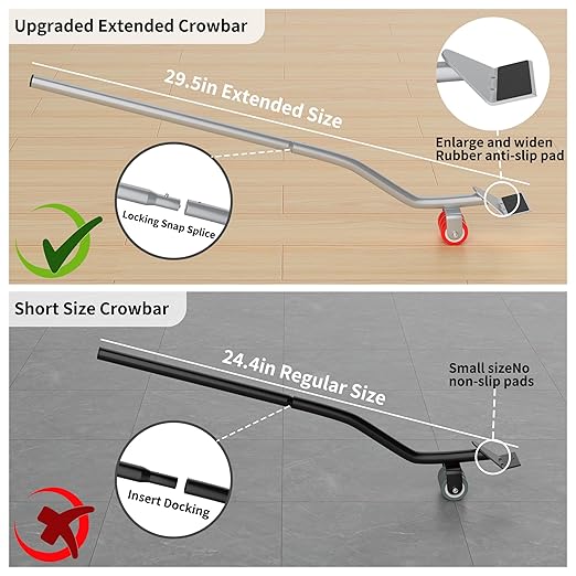 MYUEA【Upgrade Large】 Furniture Dolly, Furniture Movers - Image 4