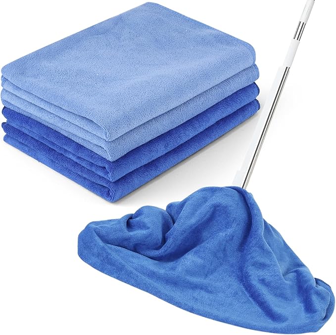 4 Pack Extra Large Microfiber Cleaning Cloths 20"x30", Lint-Free Reusable Towels by Unknown