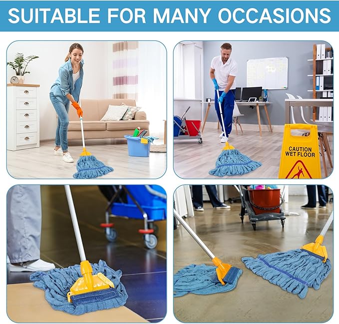 Lallisa 10 Pcs Commercial Mop Head Replacement Tube Microfiber Mop Heads - Image 6