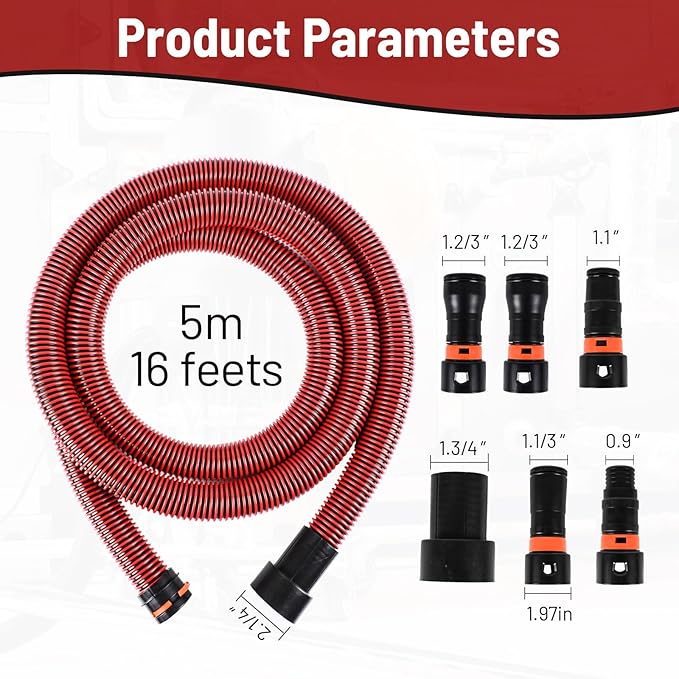 Klabb 16 Feet Dust Collection Hose Kit - Image 2