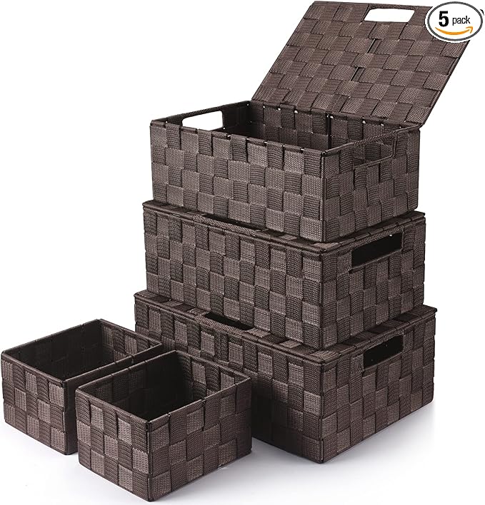 Storage Bins Baskets for Organizing by Uvellgift