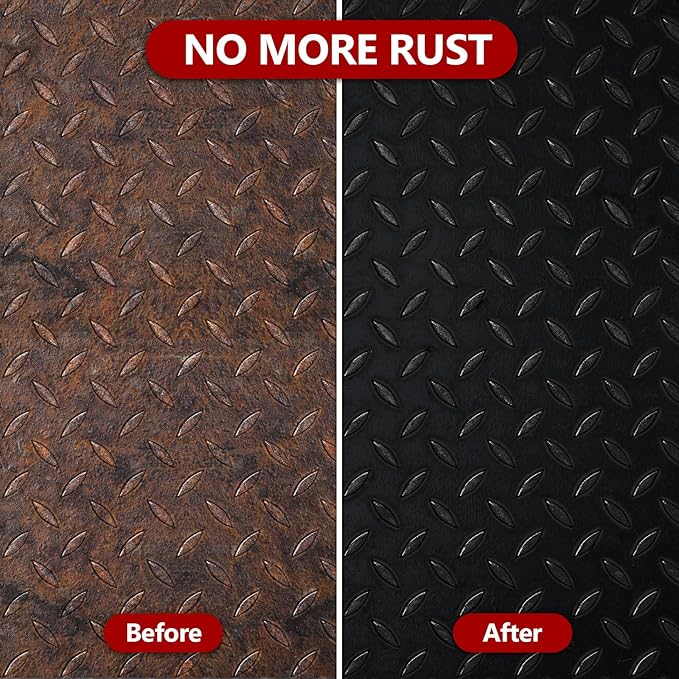 4-in-1 Rust Converter & Metal Primer, 34 Fl Oz Black Rust Inhibitor Paint - Image 2
