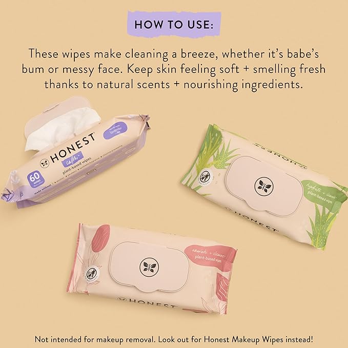 The Honest Company Nourish and Cleanse Naturally Scented Wipes Cleansing - Image 3