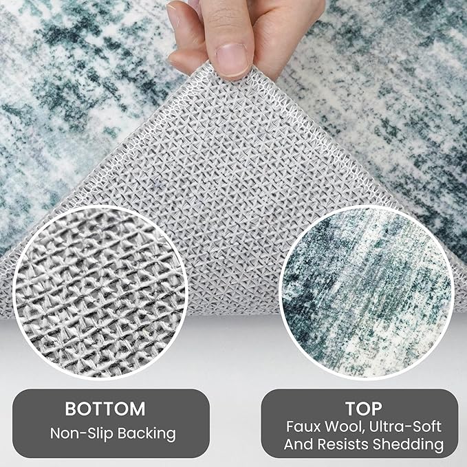 IOHOUZE Abstract Area Rug 3x5 Ft Washable Rugs - Image 4