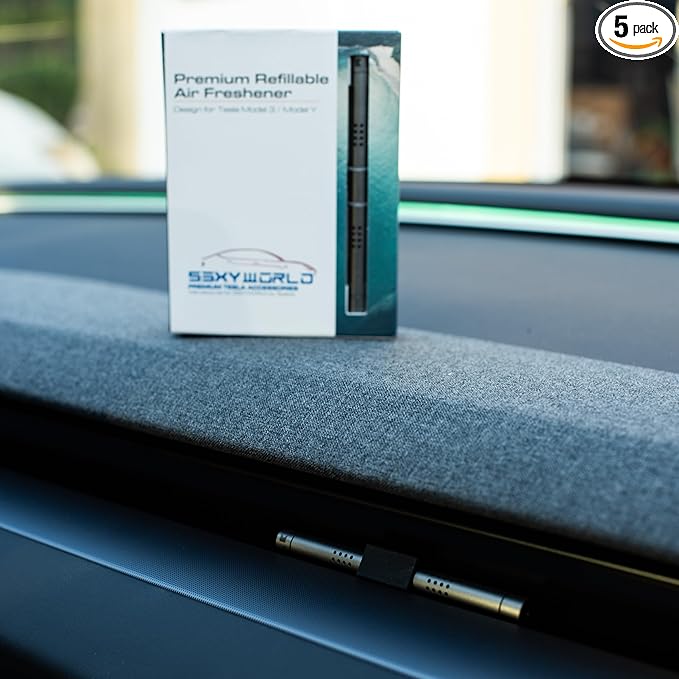Tesla New Model 3 and Model Y Air Freshener | Invisible Slim Design | by S3XYWORLD
