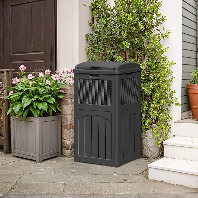 YESHOMY 4 Pack Outdoor Trash Can - Image 5