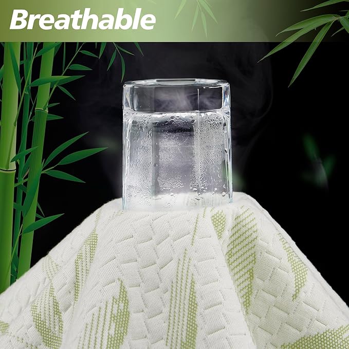 California King Mattress Protector Waterproof Mattress Pad Washable Bamboo - Image 4