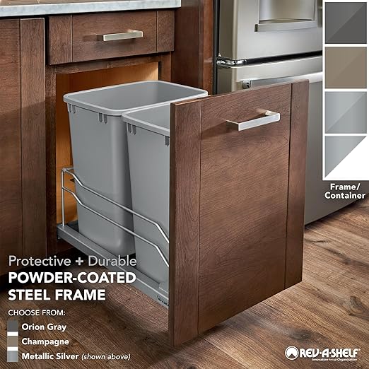 Rev-A-Shelf Pullout Dual Trash Cans - Image 7