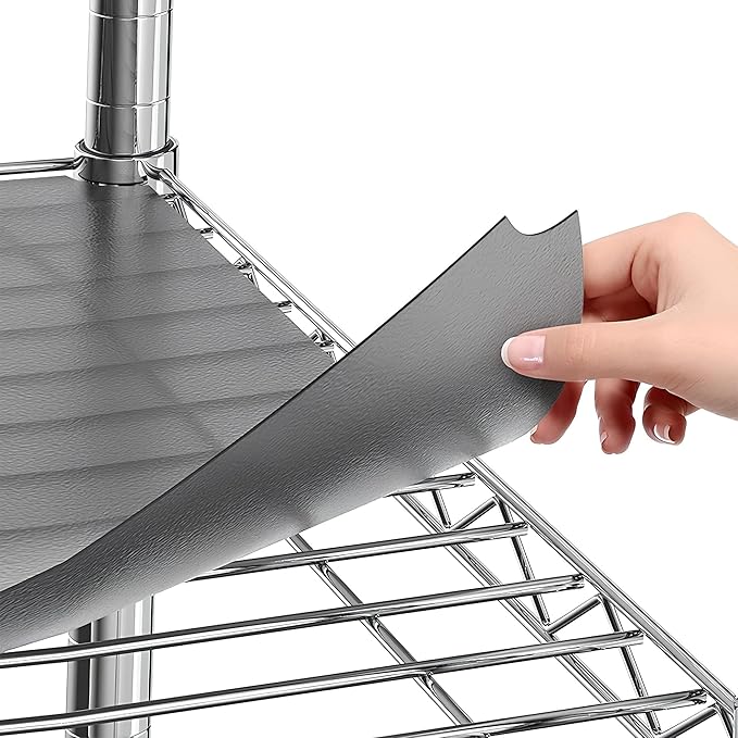 Sterling Shelf Liners for Wire Shelf System: Set of 5 in Graphite: 16 x 36 by Sterling+Shelf+Liners