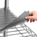 Shelf Liners for Wire Shelf System: Set of 5 in Graphite: 12 x 22 inch: Plastic by Sterling+Shelf+Liners