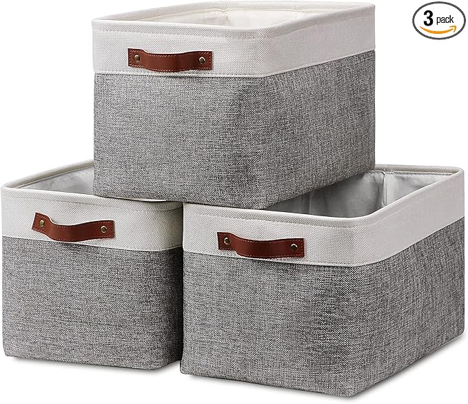 HNZIGE Fabric Storage Baskets for Shelves Large Collapsible Storage Baskets for by HNZIGE