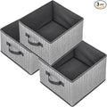 Storage Baskets, 11-Inch Woven Fabric Bins, Storage Cubes by EITMOW