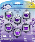 Air Jungles Lavender Scent Car Air Freshener Clip, 6 Vent Clips, 4ml Each by AirJungles