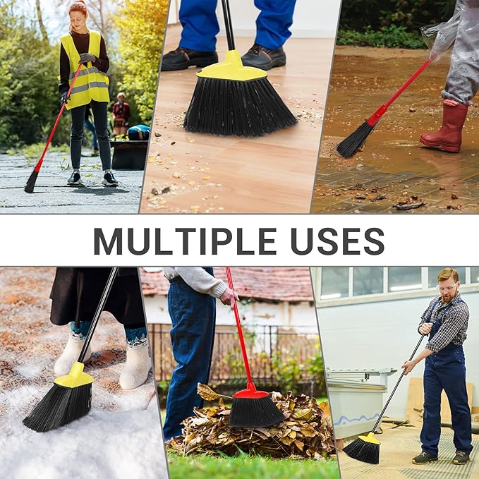 WILLBOND 20 Pcs Heavy Duty Broom Outdoor Indoor Commercial Angle Brooms Bulk - Image 7