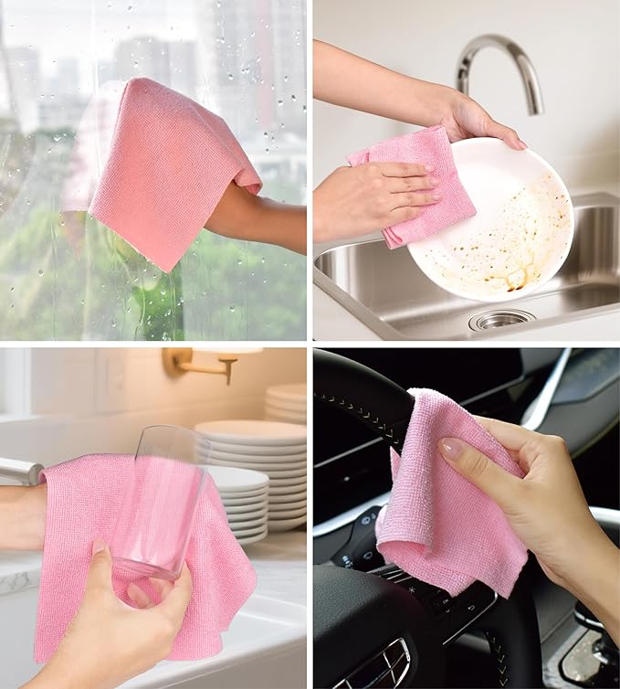 Roll of Microfiber Cleaning Cloth –100 Pack, Tear Away Microfiber Towels - Image 6