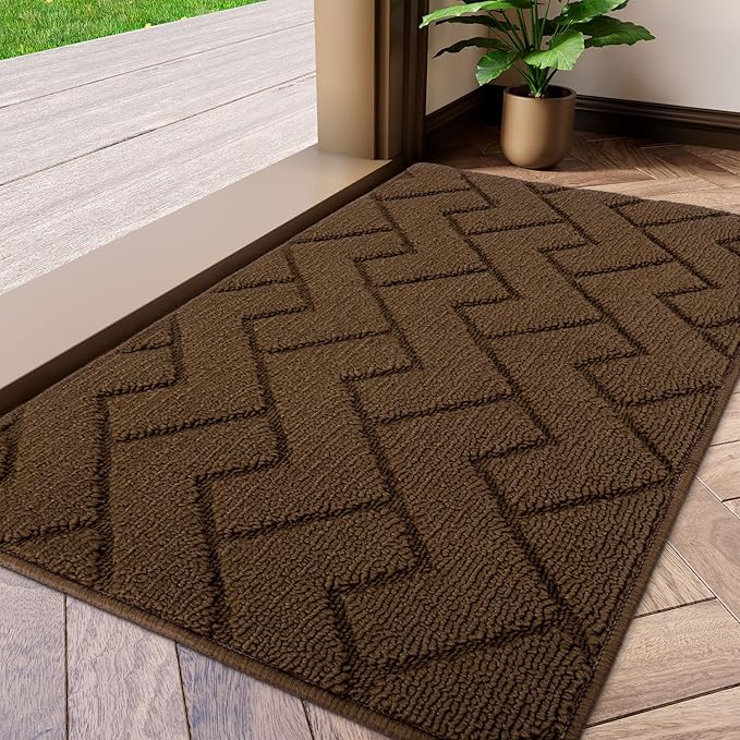 hicorfe Indoor Doormat, Front Back Door Mat TPR Backing Non Slip Mats 20"x31.5" by Hicorfe
