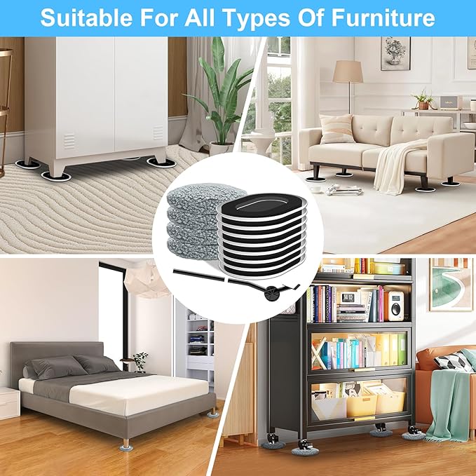 Furniture Sliders for Hardwood Floors: Multi-Surface 3-in-1 Furniture Movers - Image 7