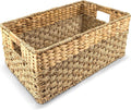 Medium Wicker Basket for Storage, Seagrass and Hyacinth Woven Baskets for Décor by RUSTICHOMERESOURCES