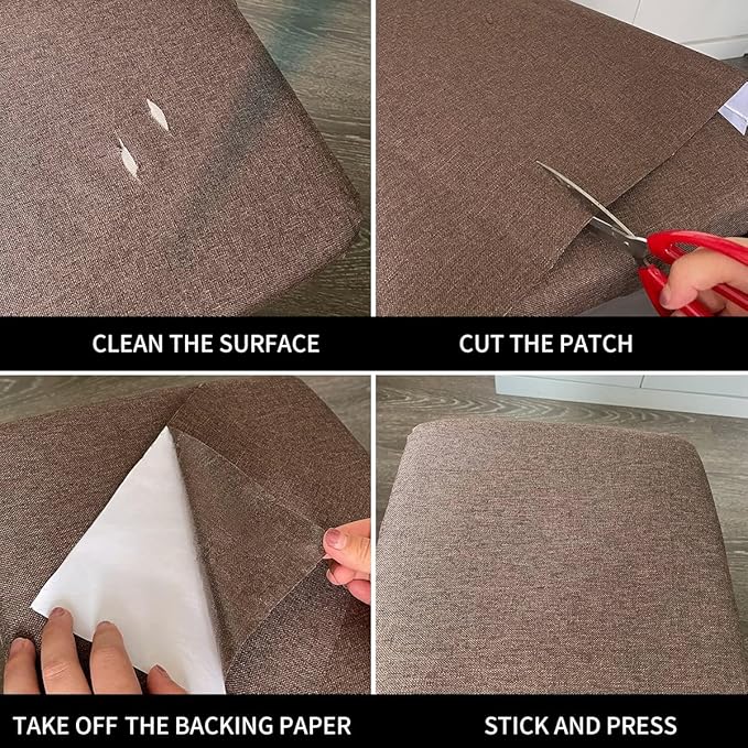 Fabric Repair Patches, Linen Repair Tape Self-Adhesive Fabric Patches Durable - Image 6