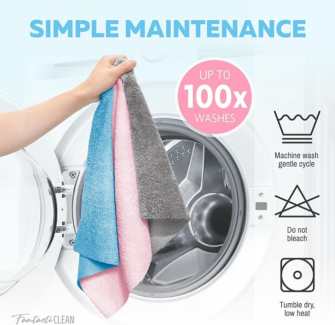 Fantasticlean XL Tear-Away Microfiber Cleaning Cloth Roll, Thick & Large - Image 7