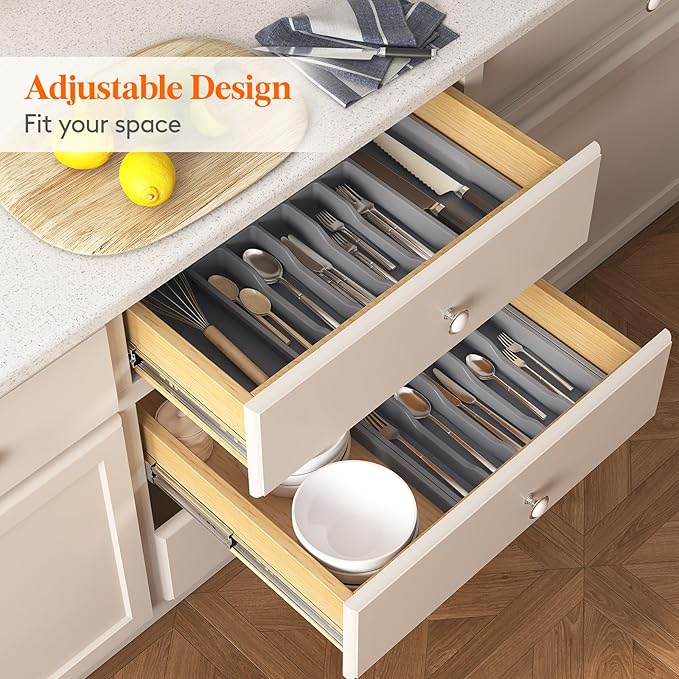 Lifewit Silverware Drawer Organizer and Utensil Organizer Set, Expandable - Image 8