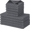 Fintale 100% Cotton Kitchen Towels and Dishcloths Set, 12 x 12 & 15 x 25 Inches by Fintale