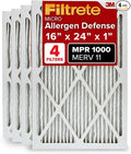 Filtrete 16x24x1 AC Furnace Air Filter, MERV 11, MPR 1000, Micro Allergen by Filtrete