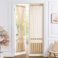 Tollpiz Sheer Door Curtain Closet Linen Textured Curtains Sheer Doorway Light by Tollpiz