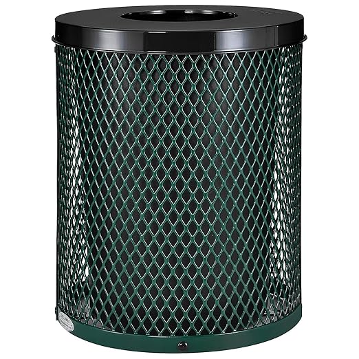 Global Industrial Outdoor Diamond Steel Trash Can by GlobalIndustrial