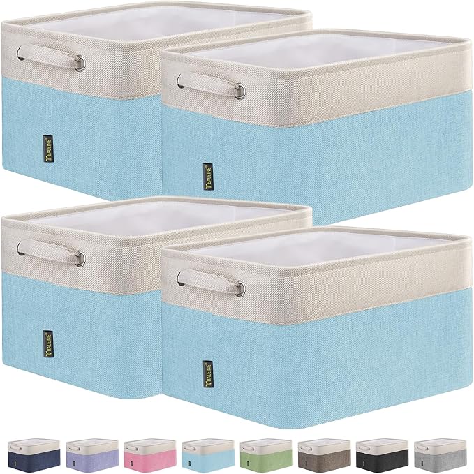 BALEINE 4 Pack Fabric Storage Bins by BALEINE